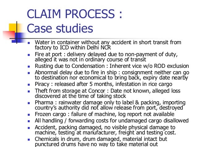 marine insurance case studies